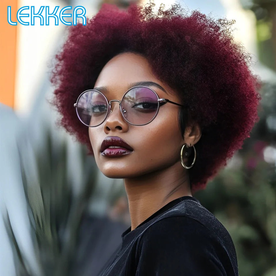 Natural Short Curly Remy Human Hair Bob Wig for Women