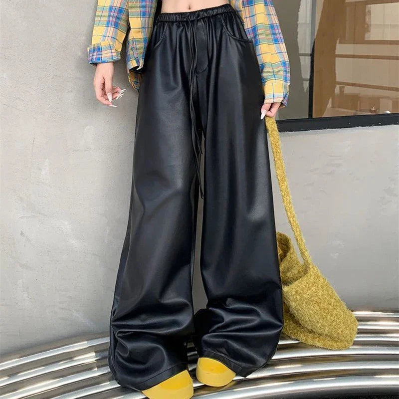 Elevated High Waist Casual Straight Leg Pants for Women