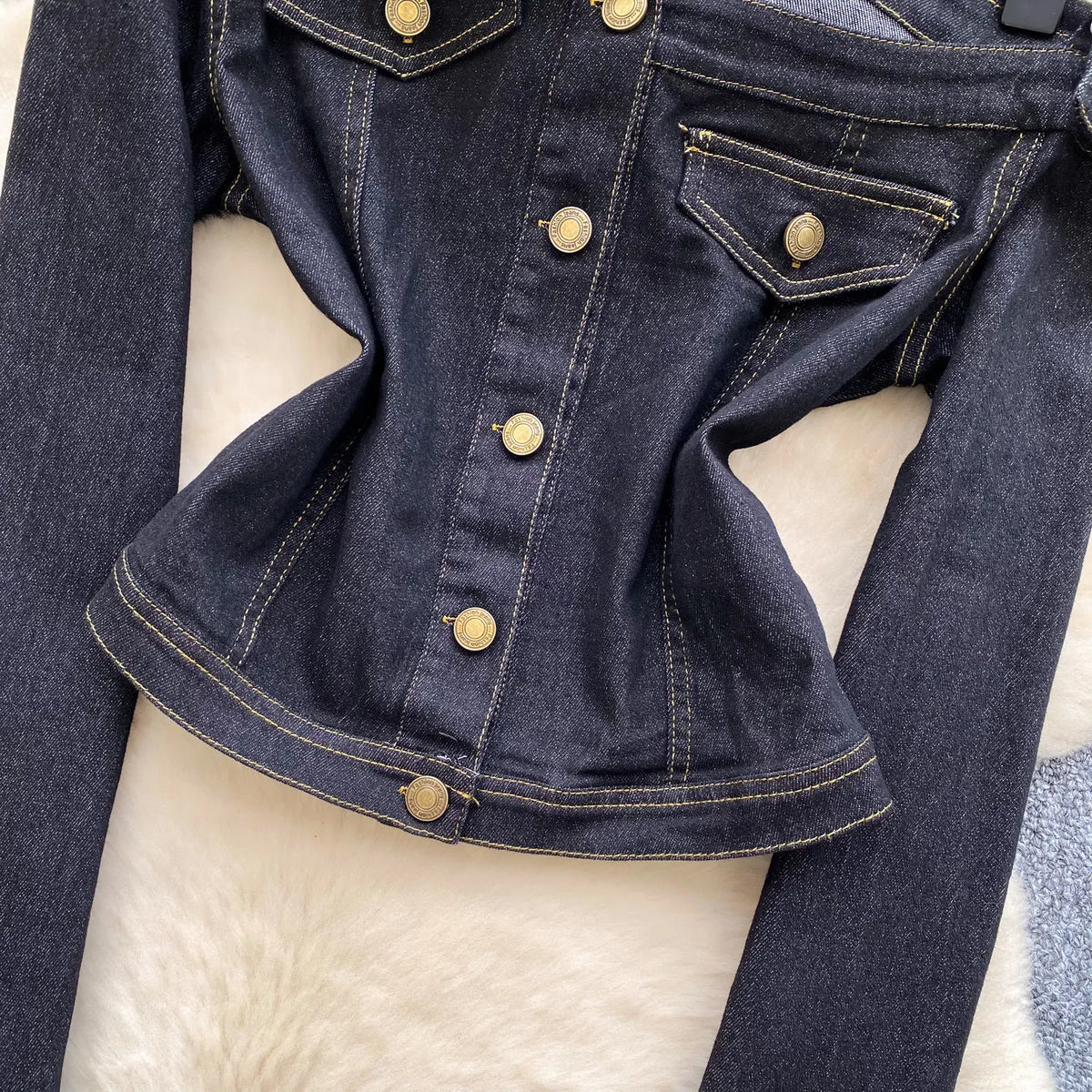 Women's Vintage Style Denim Shirt