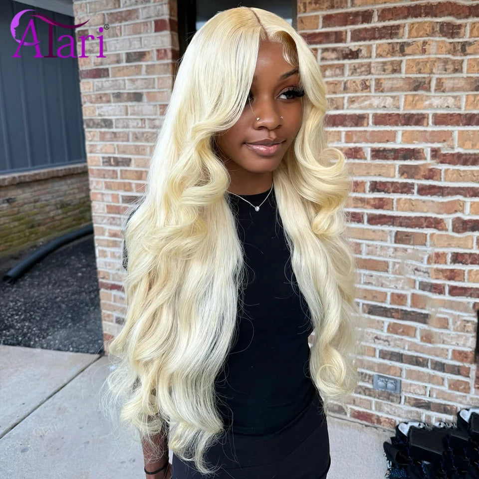 Ombre Yellow Body Wave Human Hair Wig