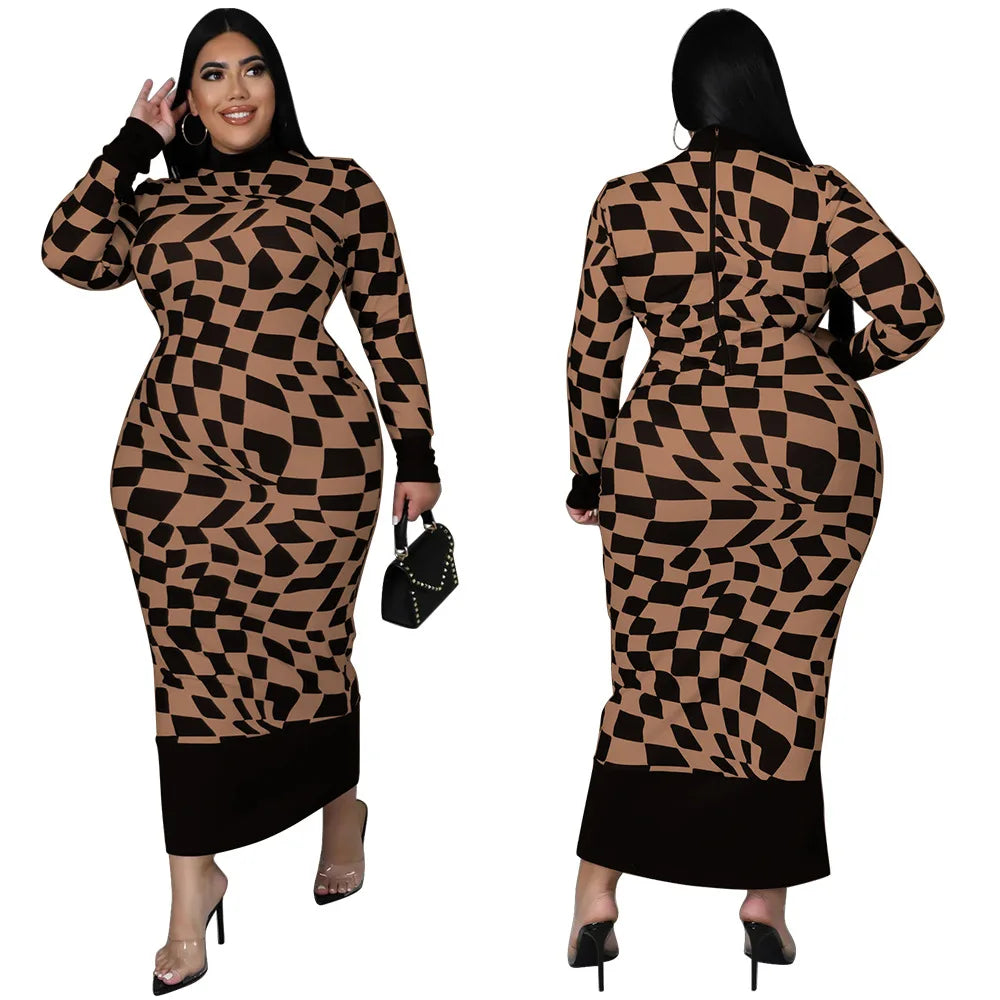 Colorful African Dashiki Print Traditional Dress for Women