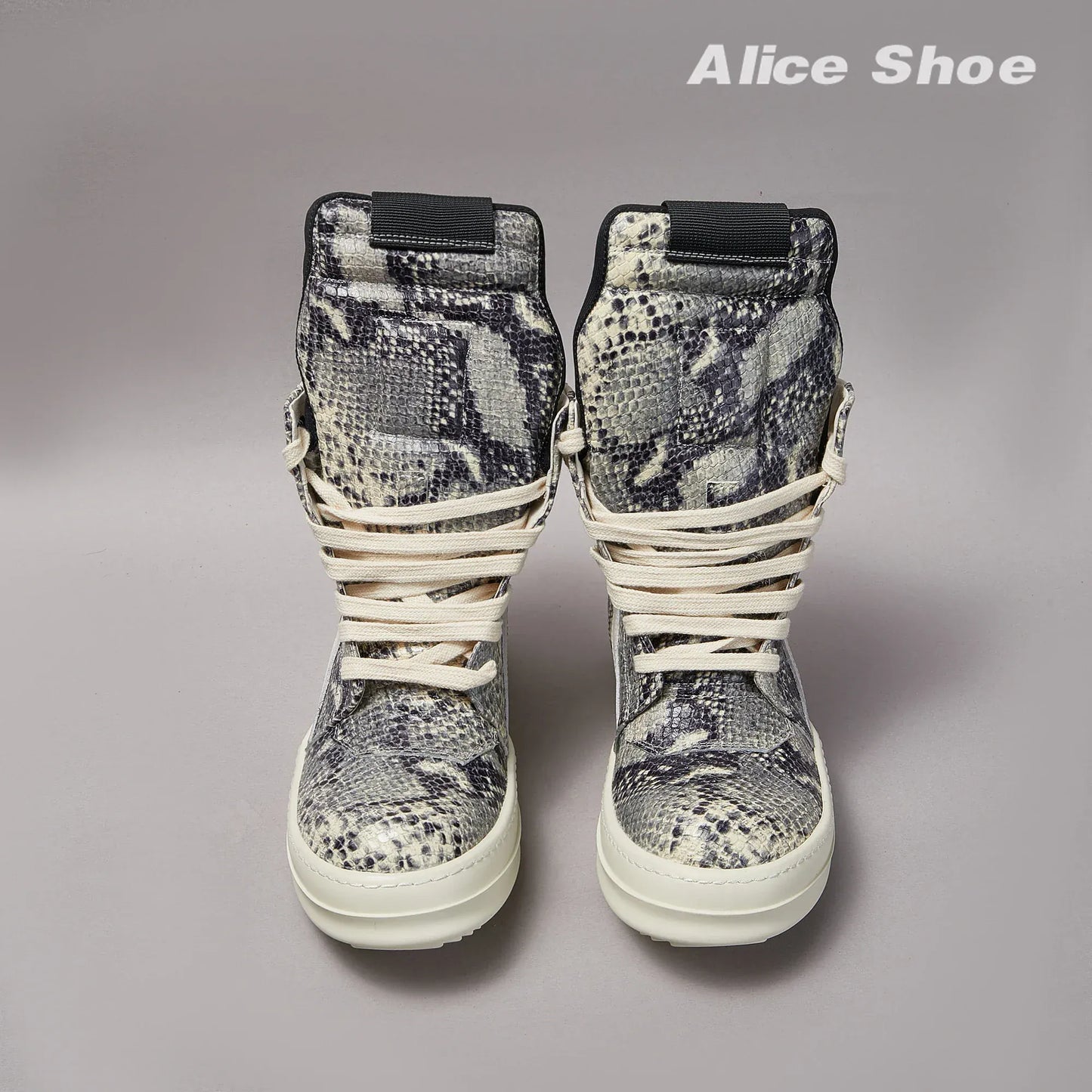 Premium Leather Platform Ankle Boots