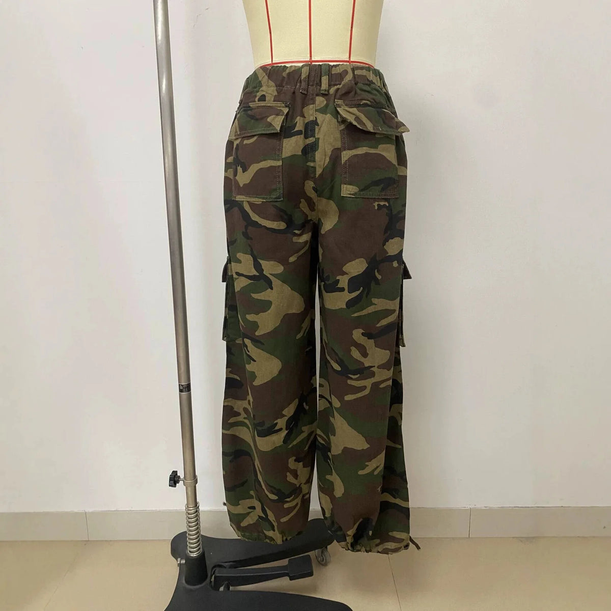 Loose Fit Camouflage Cargo Pants