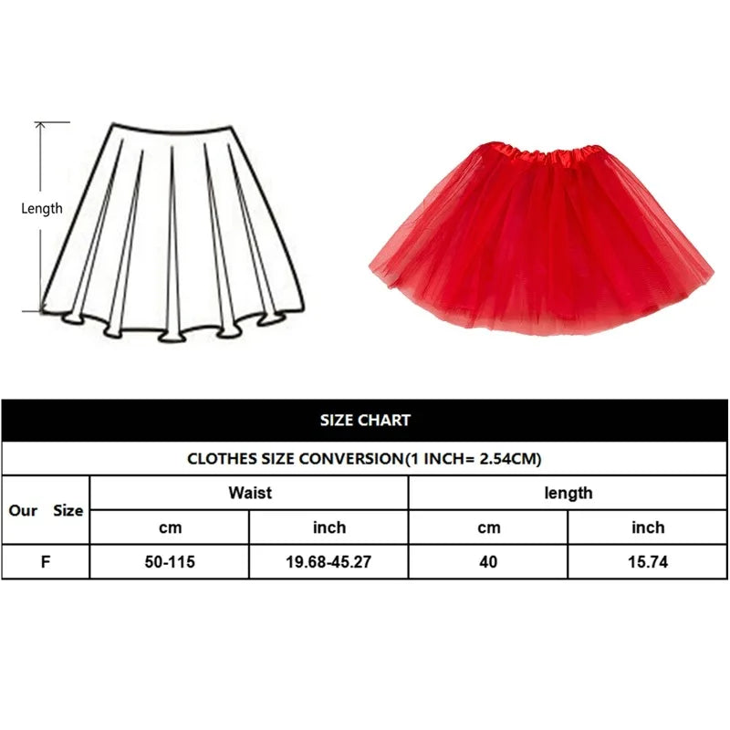 Vintage Lace Tulle Tutu Petticoat Skirt for Women