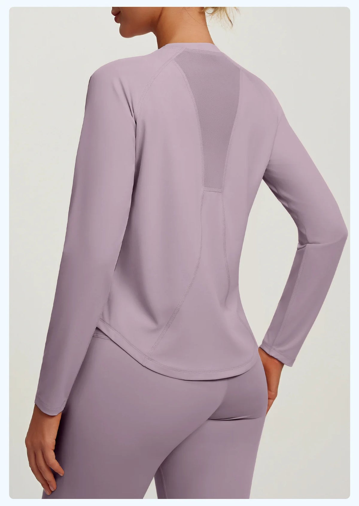 Breathable Loose Mesh Long Sleeve Yoga Top for Women