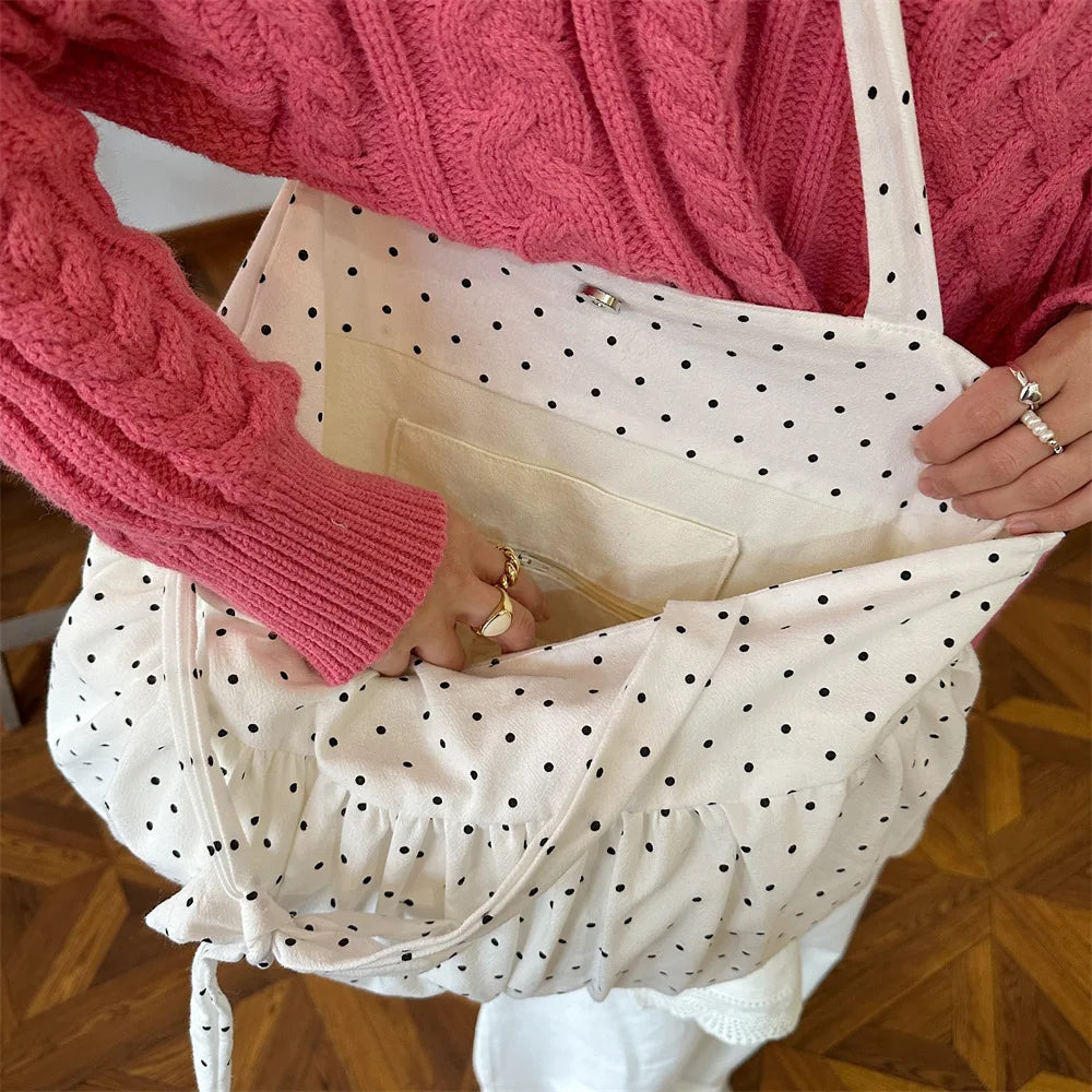 Casual Large Capacity Belted Canvas Tote Bag for Women