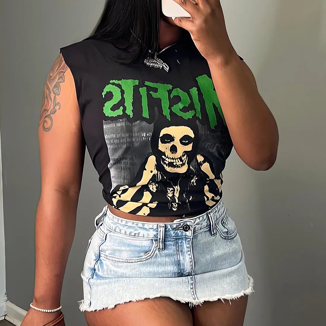Sleeveless Graphic Tee