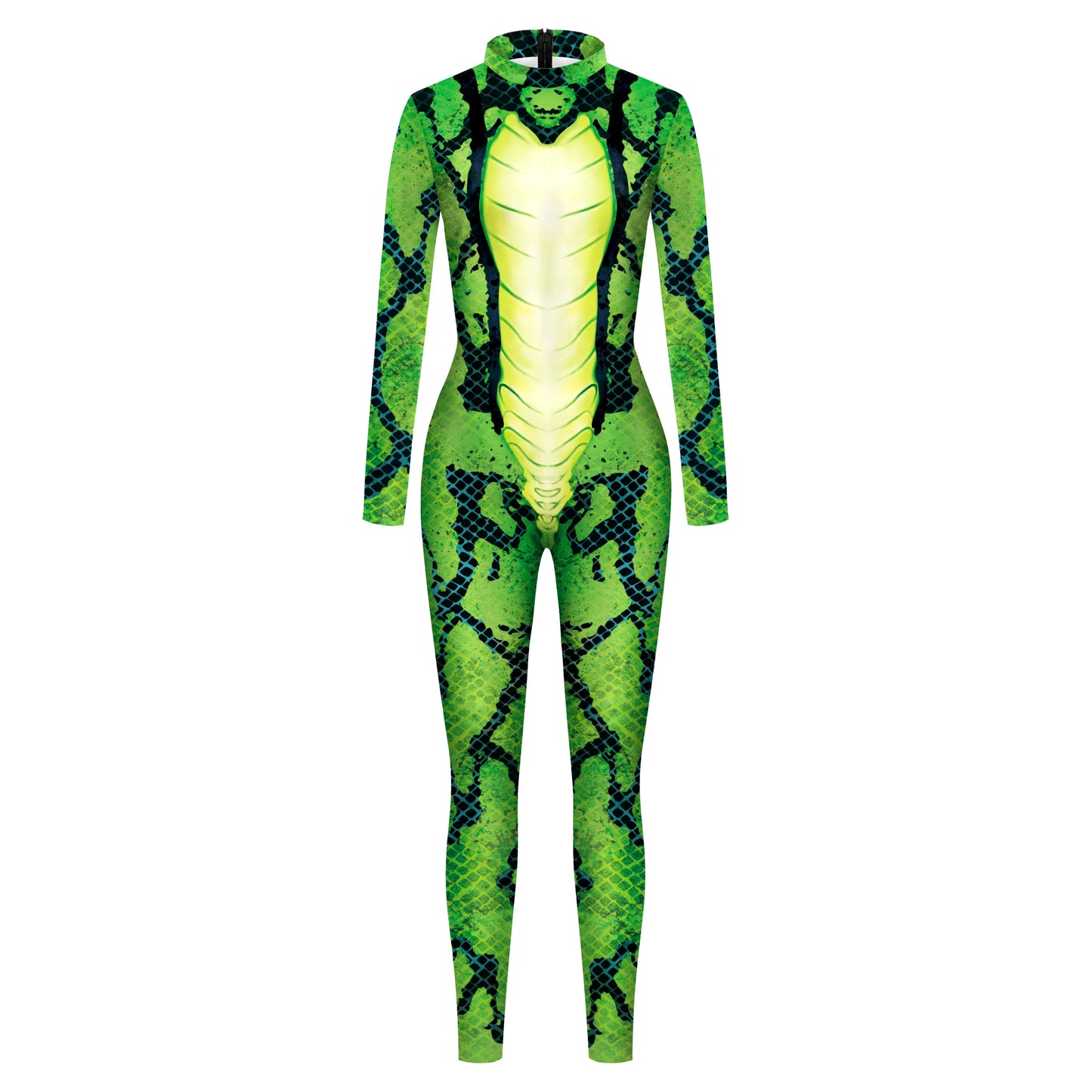 Vivid Animal Print Allover Zentai Bodysuit for Women