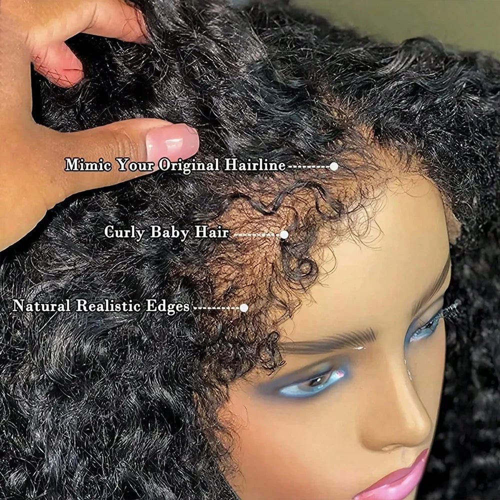 Pre Plucked Deep Wave Brazilian Human Hair Wig For Women