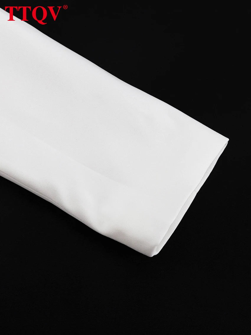 Elegant Long Sleeve Shirt and Mini Skirt Set for Women