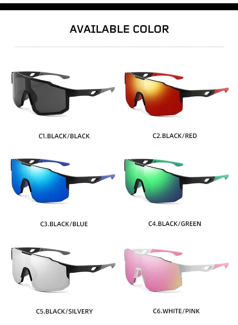 Oversized Square Reflective Sunglasses