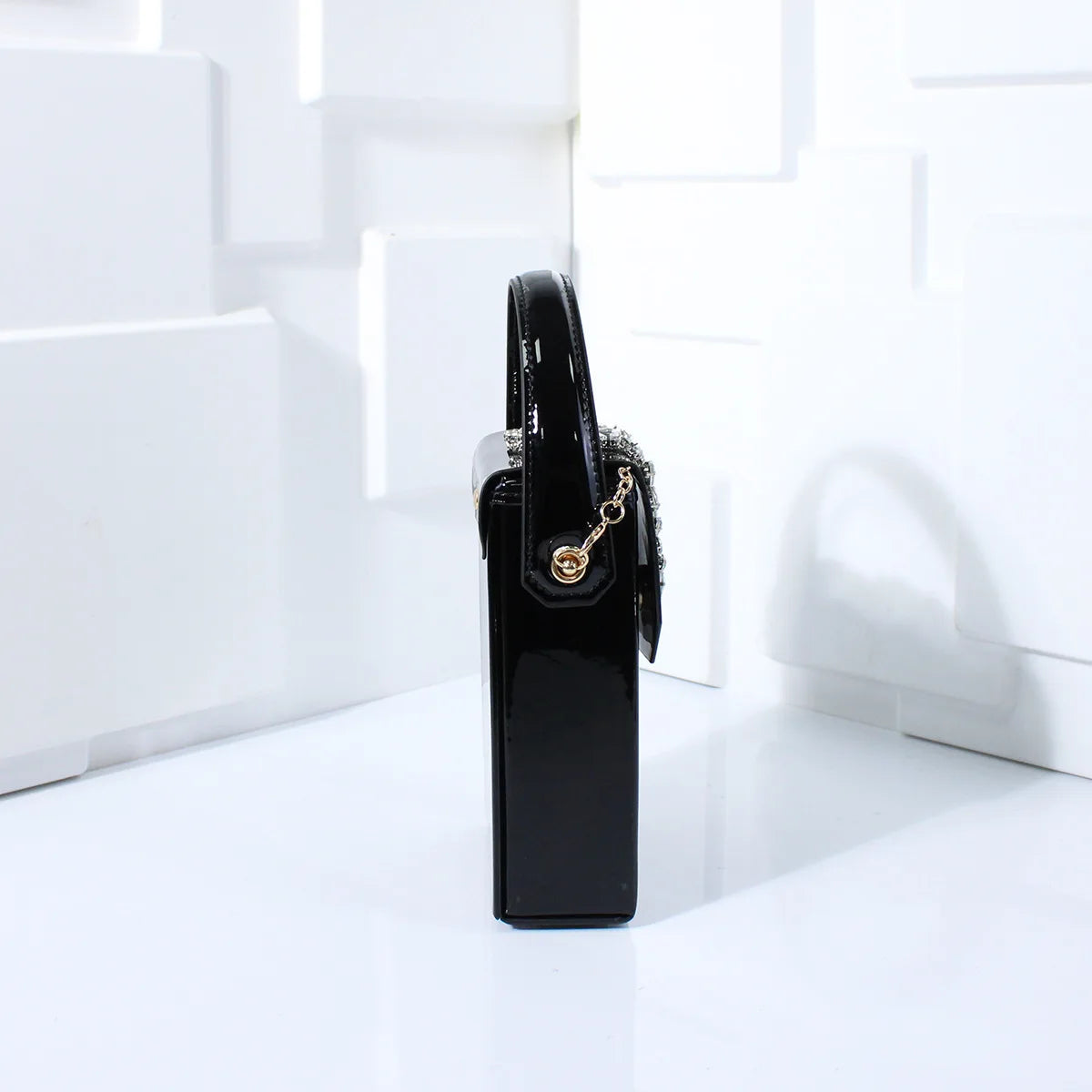 Exquisite Compact Banquet Bag for Women Luxury Rhinestones Square Box Versatile Wedding Clutch Purse Evening Dress Bag