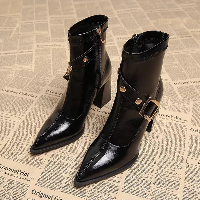Pointed Toe Chelsea Boots