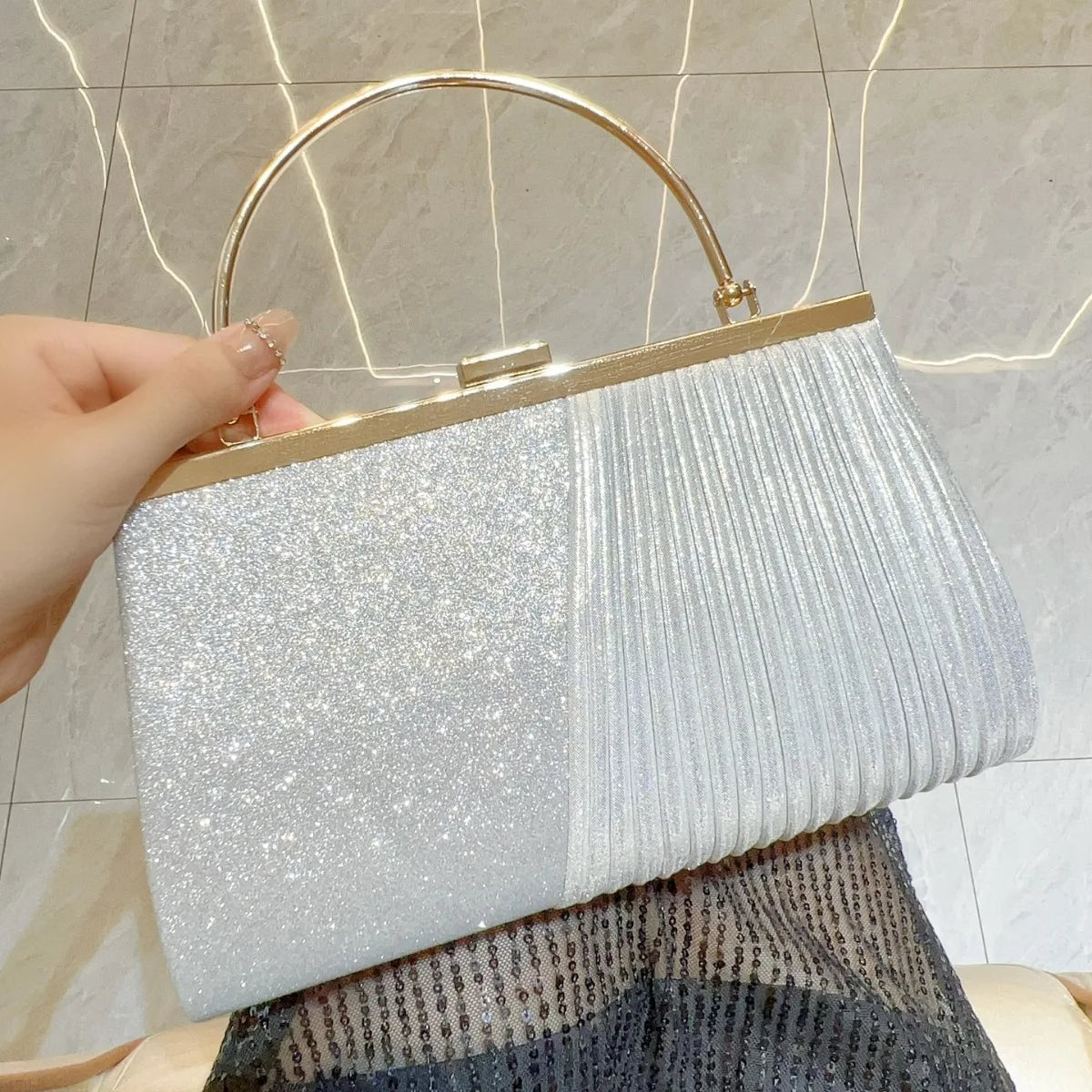 New Evening Women's Bag Luxury Brand Shiny Mini Handbag Colorful Diamond Large Capacity Mini Women's Shoulder Bag High Quality