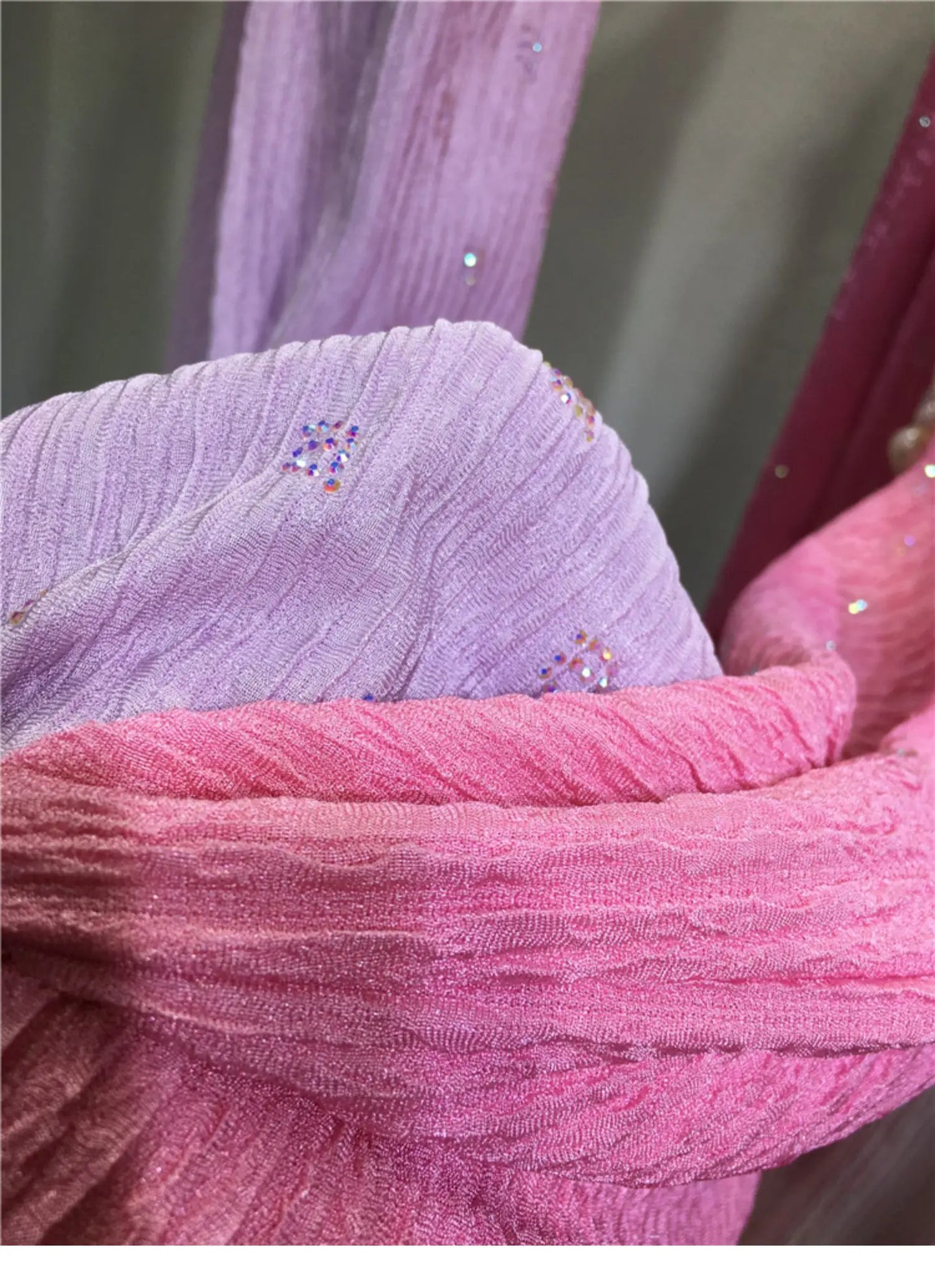 Pink Silk-Feel Wide Leg Pants