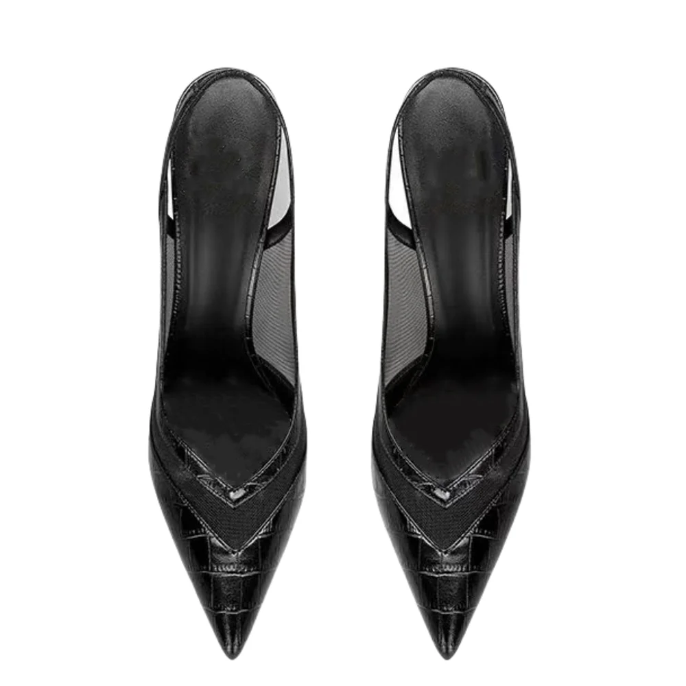 Elegant Pointed Toe Narrow Band Buckle Pumps for Women