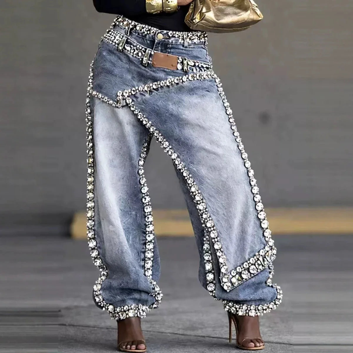 Sleek Lightweight Casual Low Rise Denim Jeans for Women