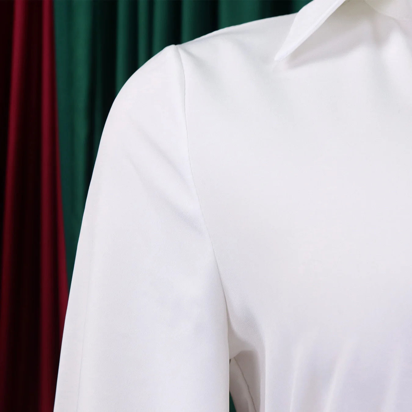 Elegant Office Dresses for Women Pleated Deep V Neck Full Sleeve Belt Waisted Ankle Length African Business Work Wear Dress New