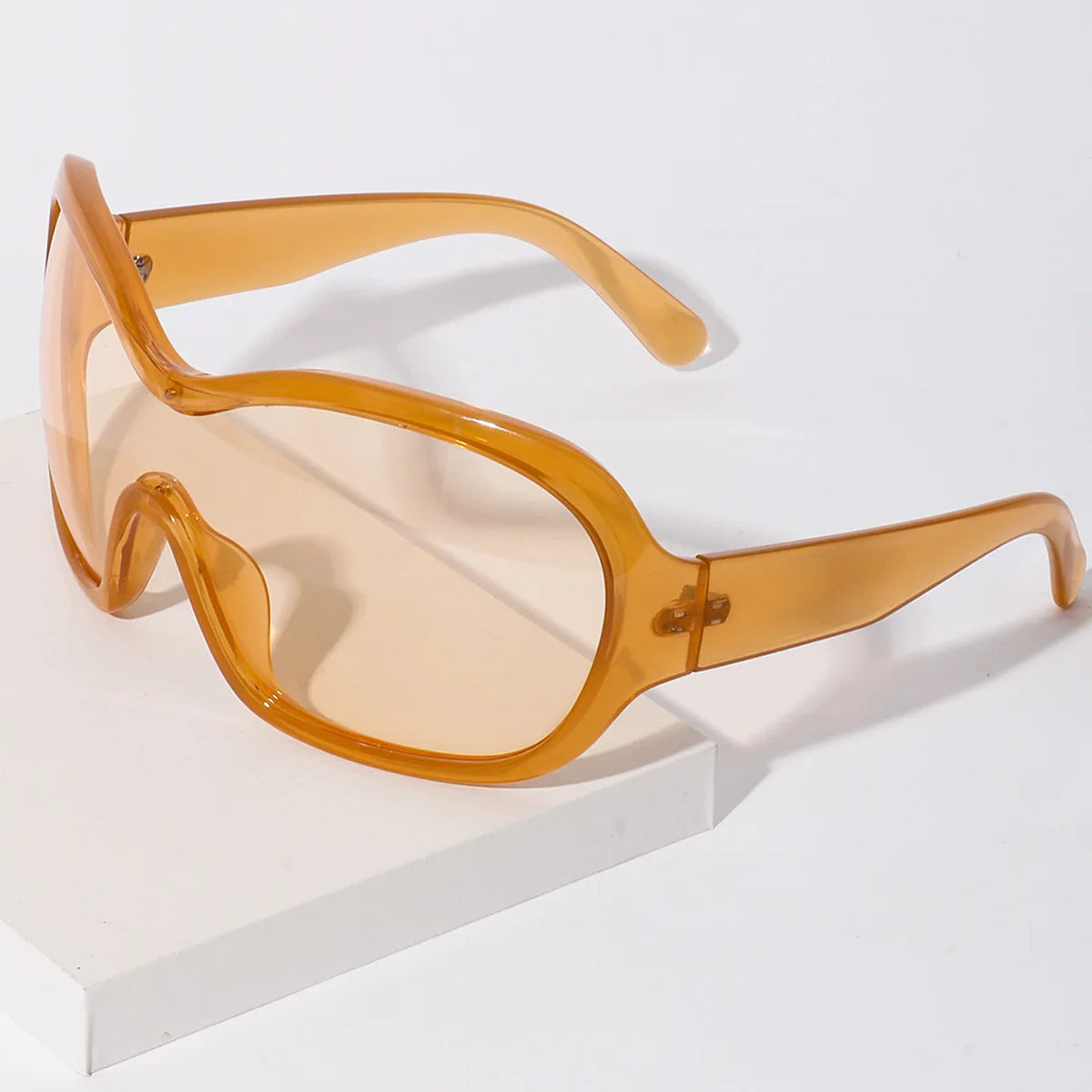 Oversized One-Piece Sport Shield Sunglasses for Women