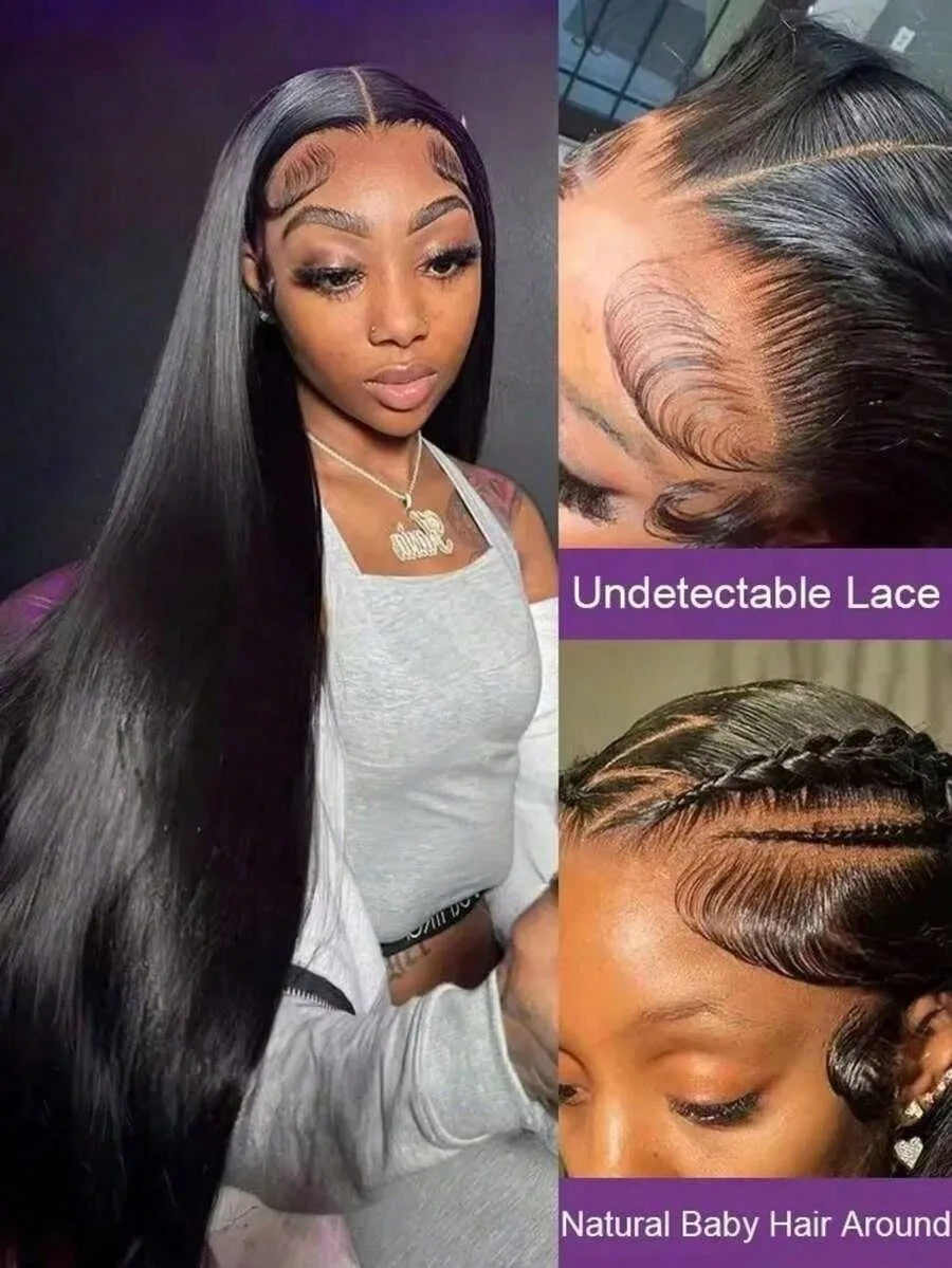 Glueless Straight Human Hair Lace Wig
