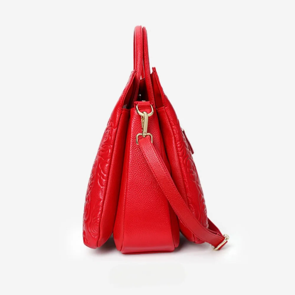 Elegant Camellia Tote Bag With Large Capacity for Women