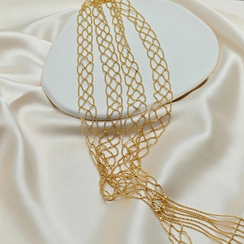 Personalized Hollow Layered Chain Necklace for Women