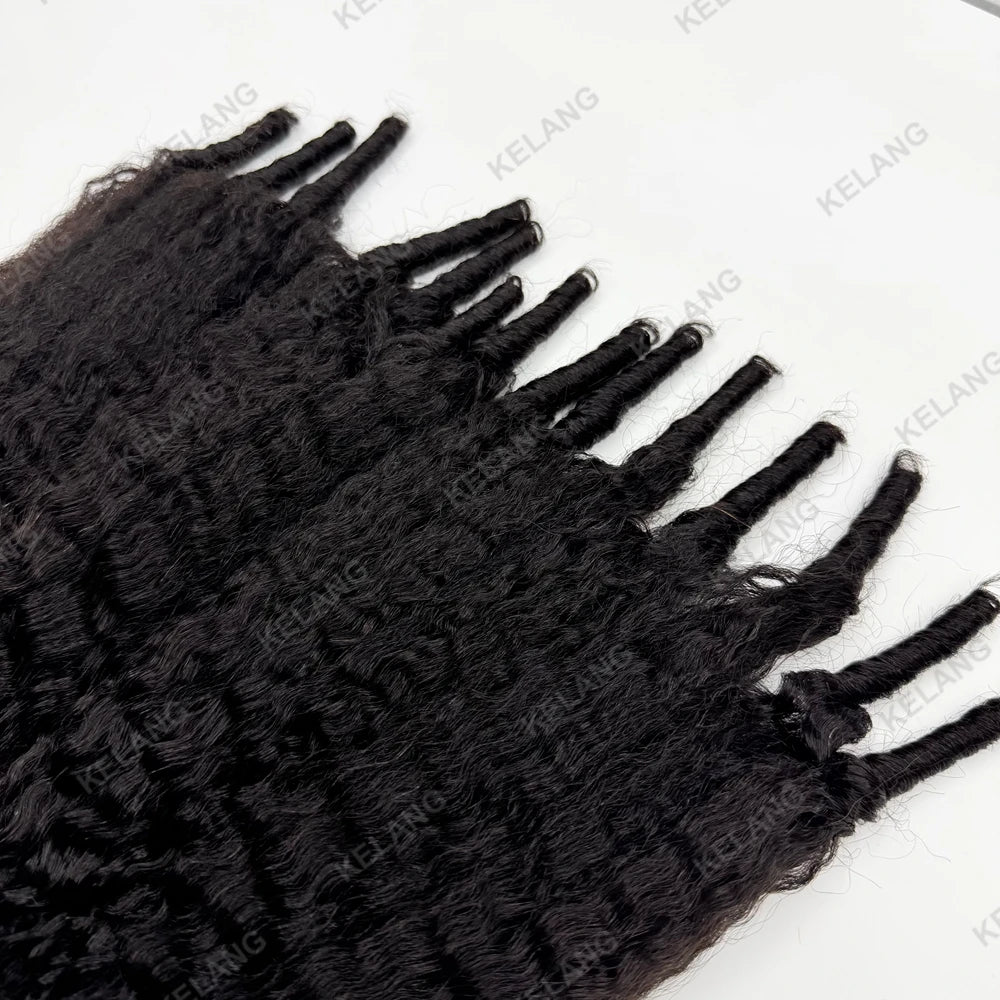 Kinky Straight Crochet Human Hair Extensions for Women