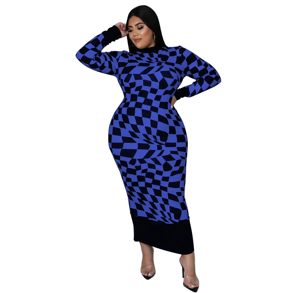 Colorful African Dashiki Print Traditional Dress for Women