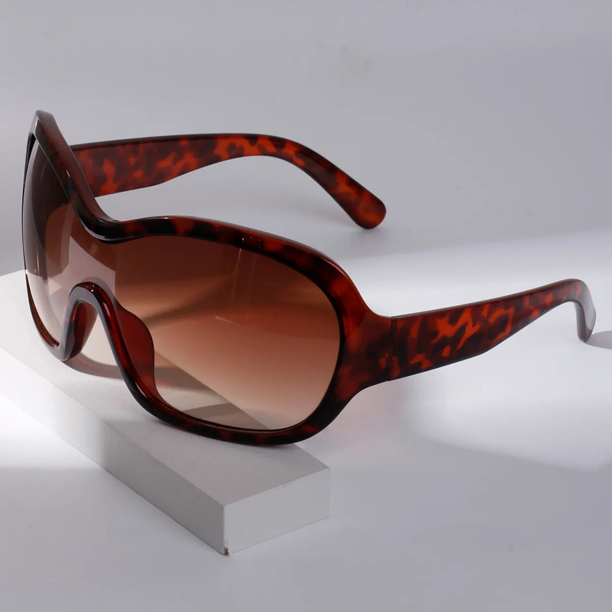 Oversized One-Piece Sport Shield Sunglasses for Women