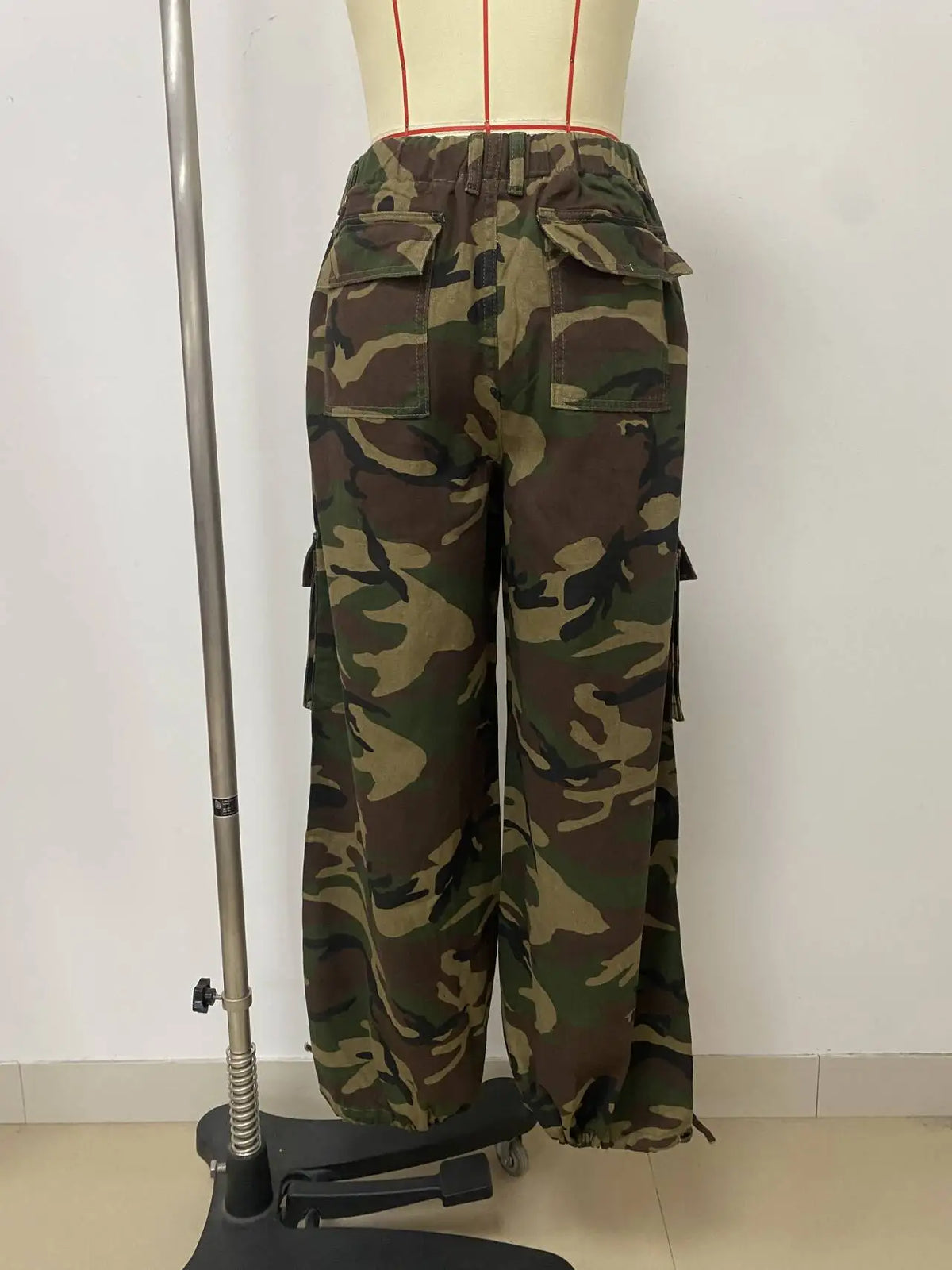 Loose Fit Camouflage Cargo Pants