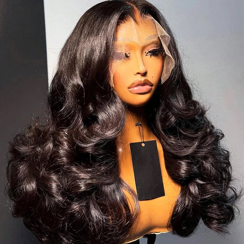 Transparent Lace Front Brazilian Body Wave Human Hair Wig For Women
