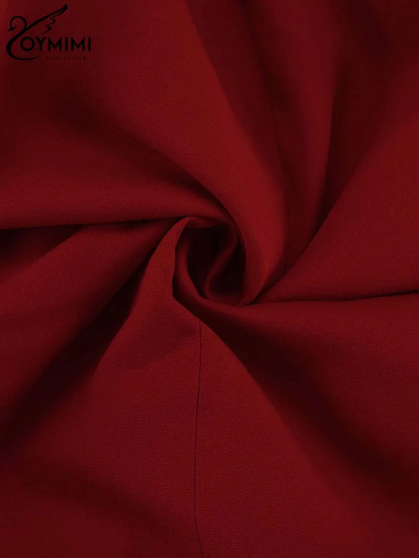 Bold Red Pockets Two Piece Set