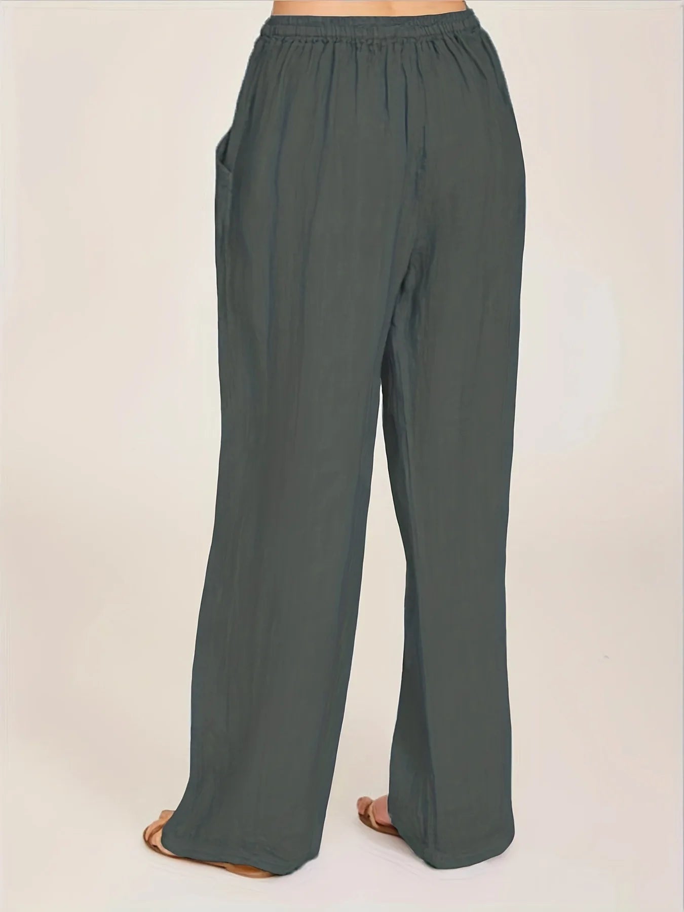 plus Size Women's Loose Cotton Linen Casual Pants 2026 New Style European And American Loose Fit Trousers for Women