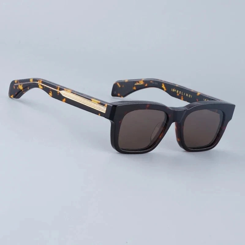 Vintage Rectangular Acetate Sunglasses
