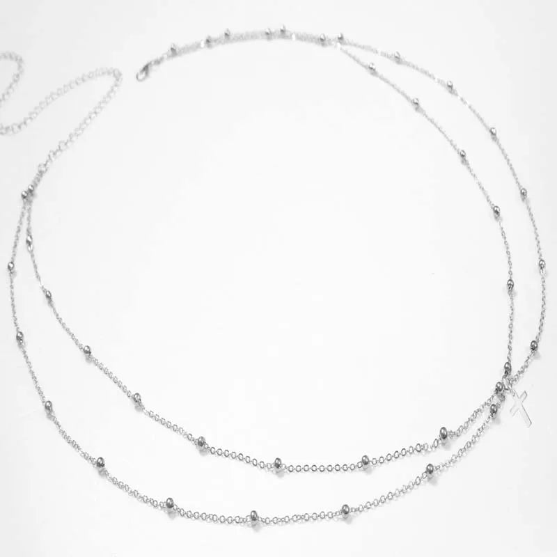 Beaded Double Layer Waist Chain