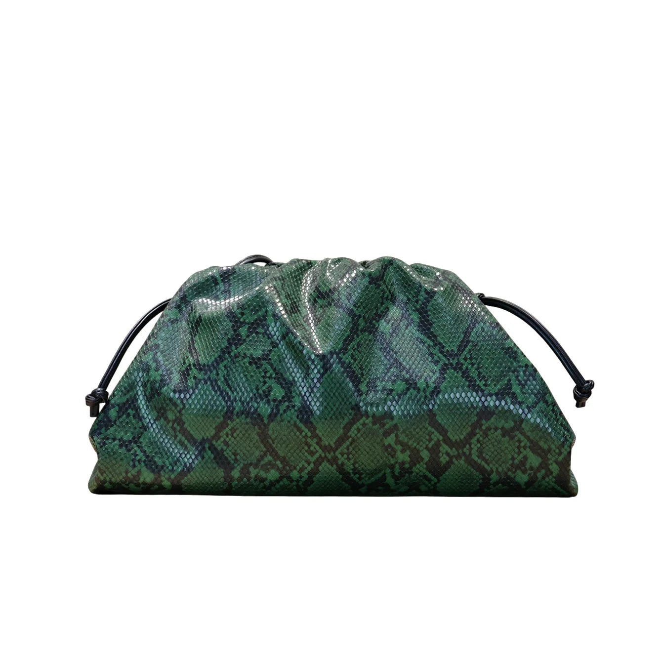 Elegant Ruched Serpentine Dumpling Shoulder Bag for Women