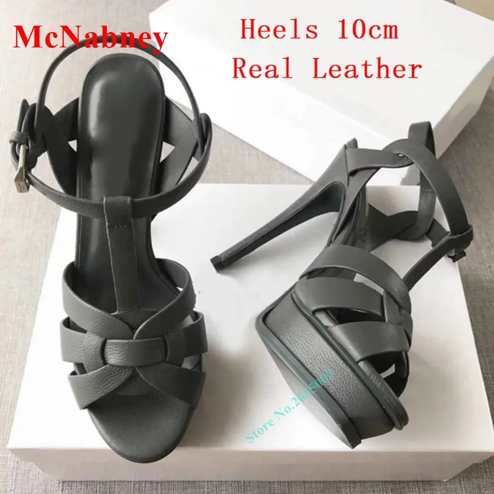 Elegant Open Toe Buckle Slingback Sandals for Women