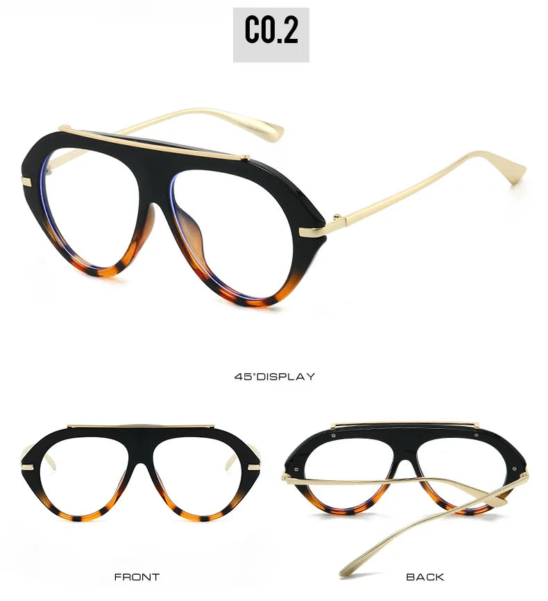 Oversized Blue Light Blocking Reading Glasses for Women