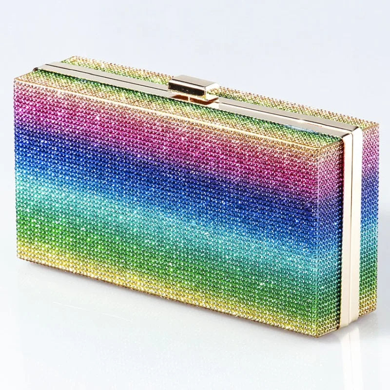 Rhinestone Diamond Evening Crossbody Clutch Bag for Women