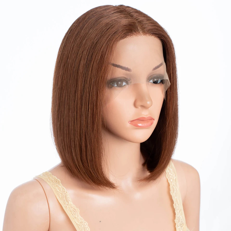 Short Pixie Straight Lace Front Human Hair Wig for Women