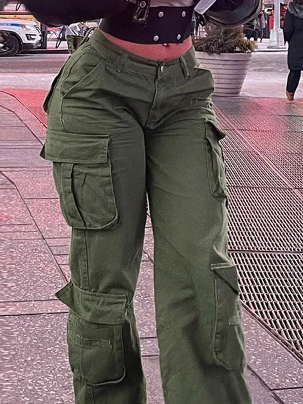 High Stretch Multi Pocket Workwear Trousers for Women