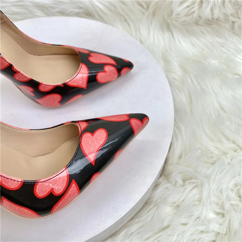 Green Patent Leather Pointed Toe High Heel Pumps for Women