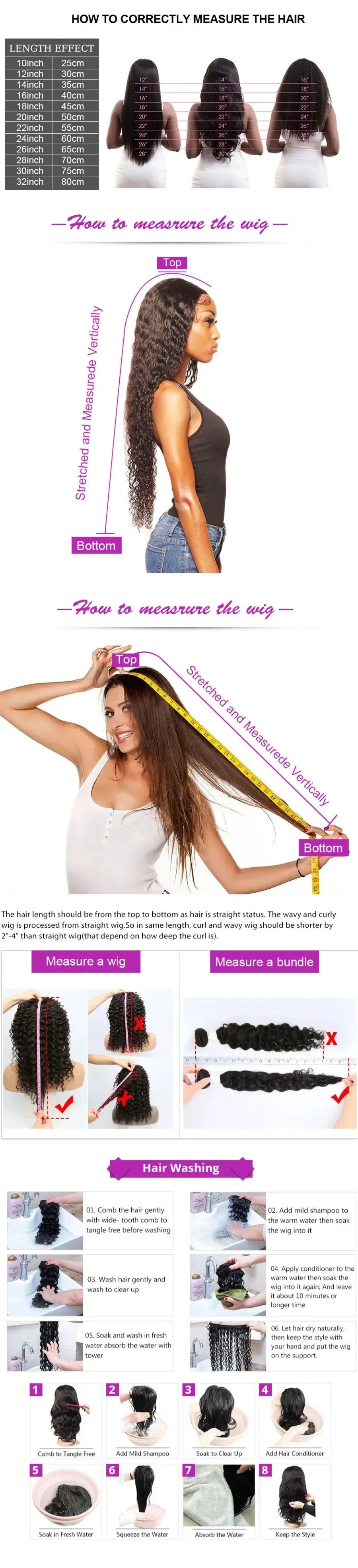 Long Body Wave Human Hair Lace Front Wig