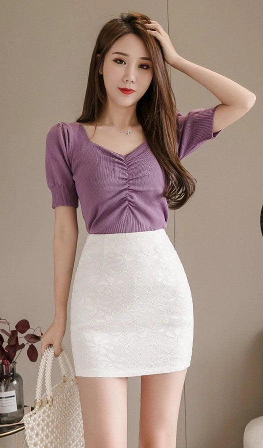 Chiffon White Womens Skirt Mini Formal Office Wrap Suit with Clothing Short Skirts for Women Tight Summer 2025 Luxury Trend Y2k