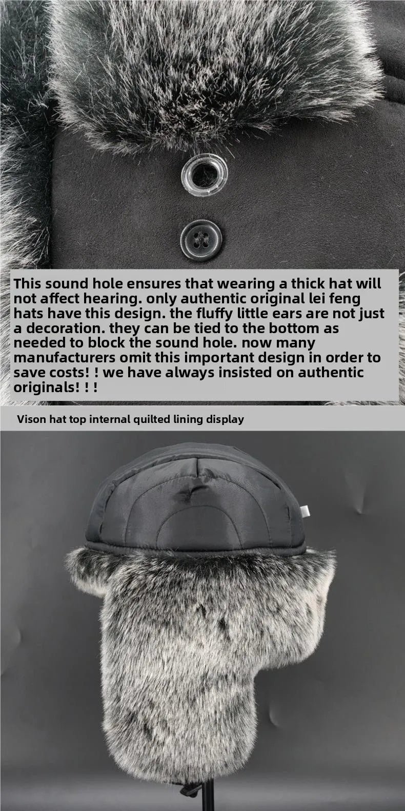 Faux Fur Ushanka Earflap Winter Hat