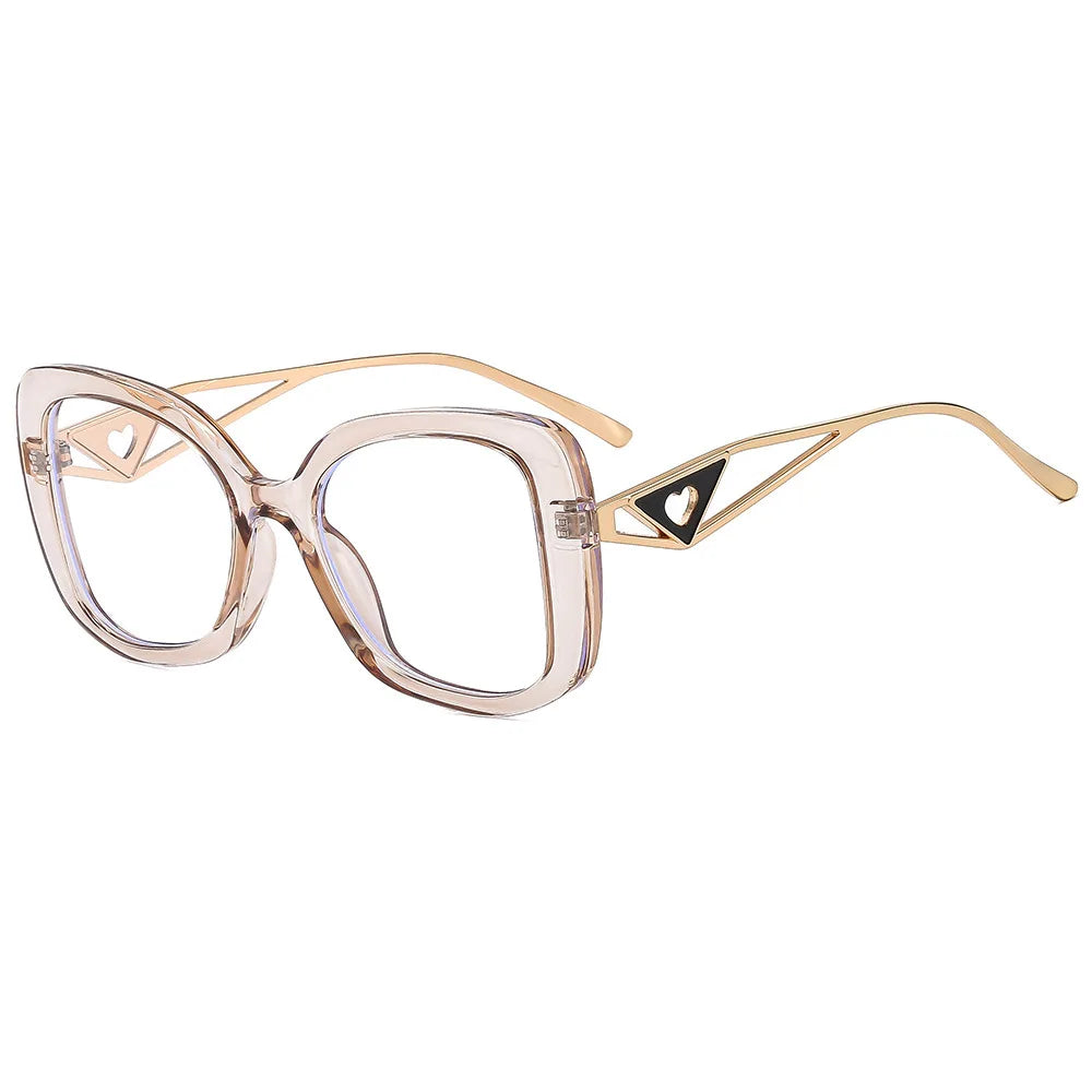Oversized Square Blue Light Blocking Reading Glasses for Women