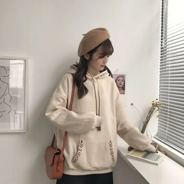 Hooded Tops Spring Hoodies for Women Autumn Clothes Loose Female Streetwear Casual Sweatshirt Hoodie Aesthetic Korean Fashion