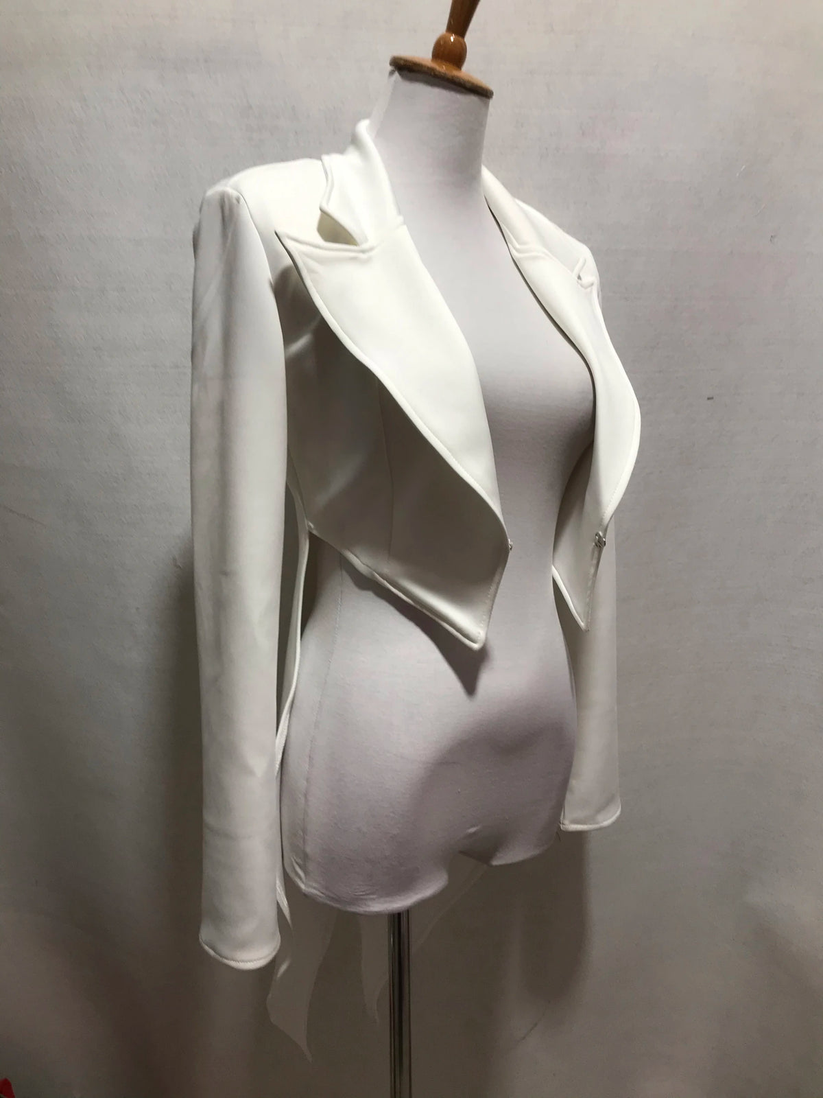 Black And White Tailcoat Dance Performance Costume for Women