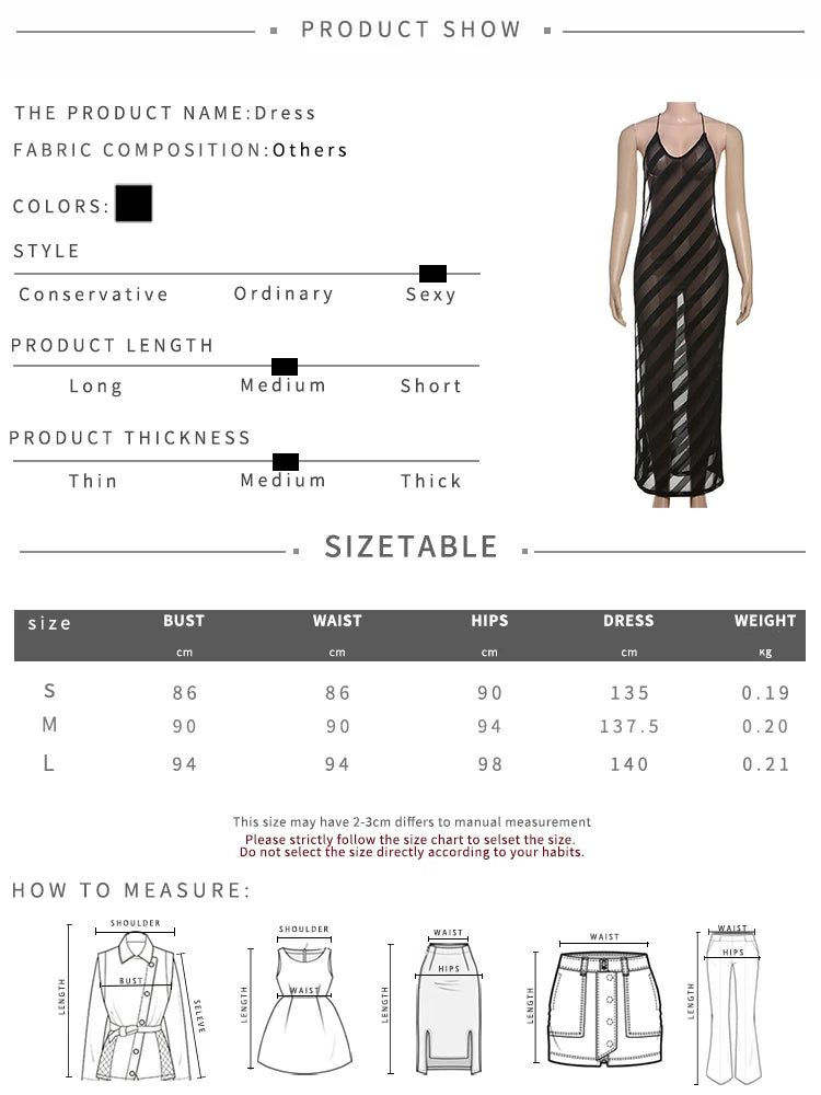 Halter Neck Backless Ankle Length Slim Dress for Women