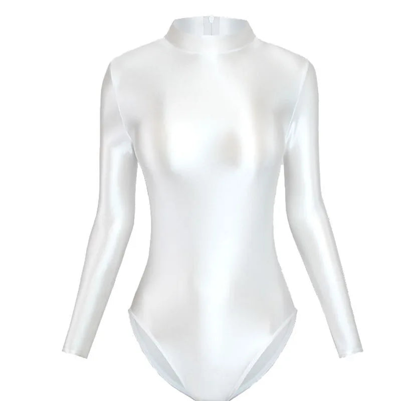 Silky Glossy One Piece Swimsuit